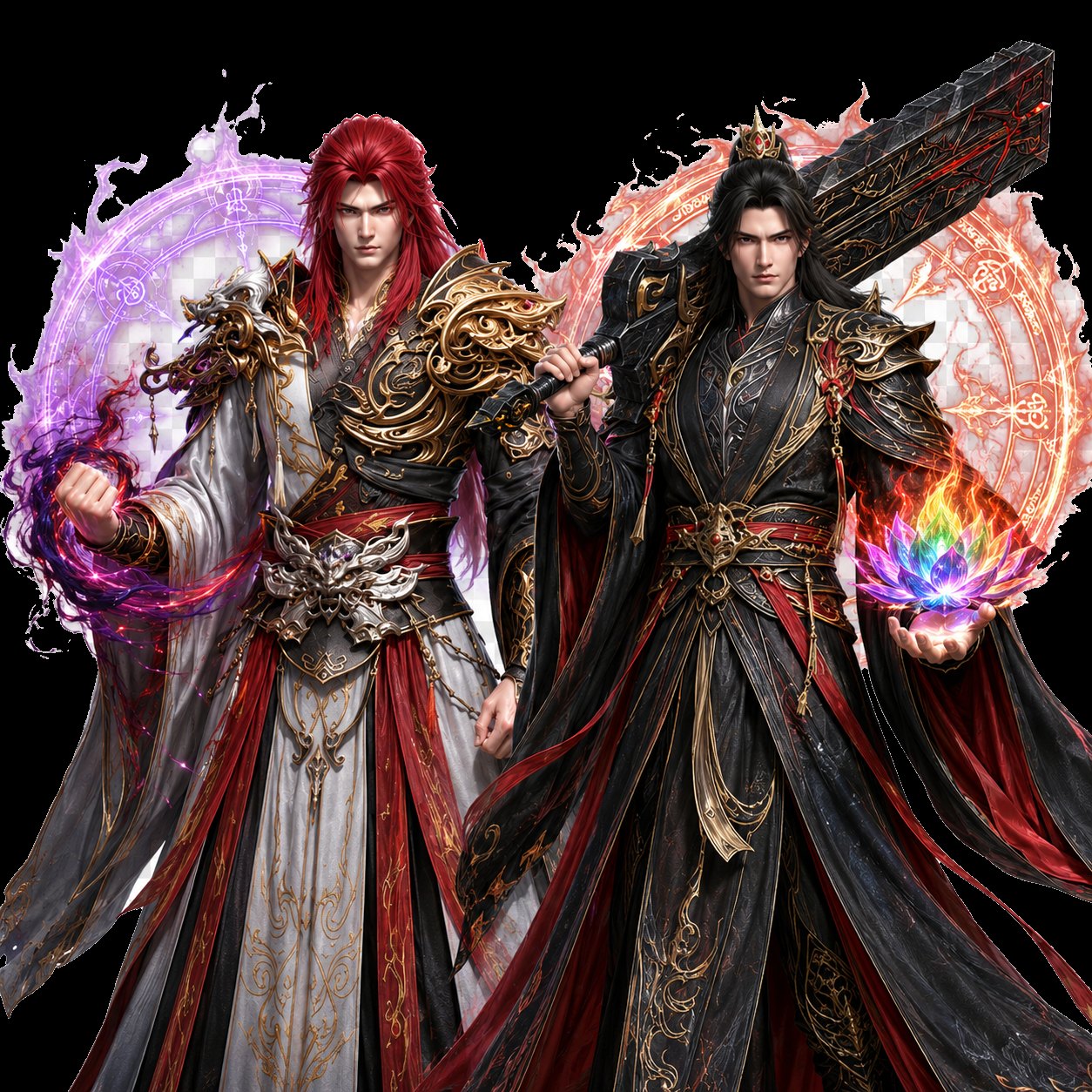 Guardian Wang Lin and Guardian Xiao Yan